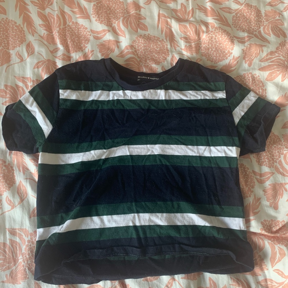 Brandy striped crop top